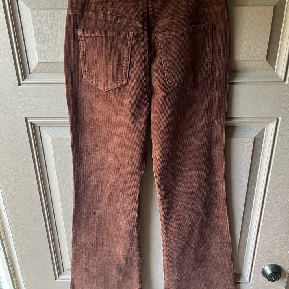Chocolate Corduroy pants very retro old school style straight leg - Picture 6 of 6